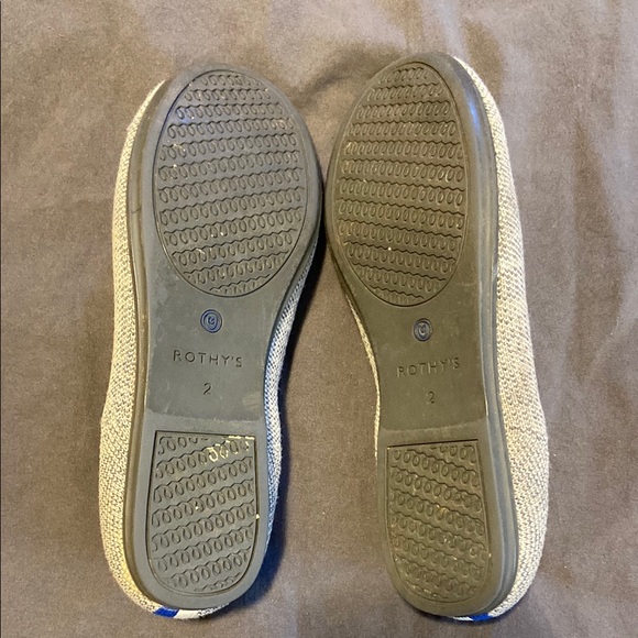 Beige Slip-On Shoes with Blue Accents - Picture 3 of 4